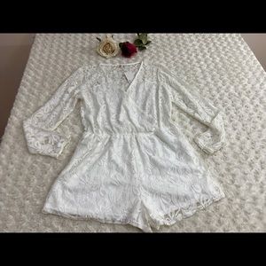 Blue Ciel Women lace romper new with tag